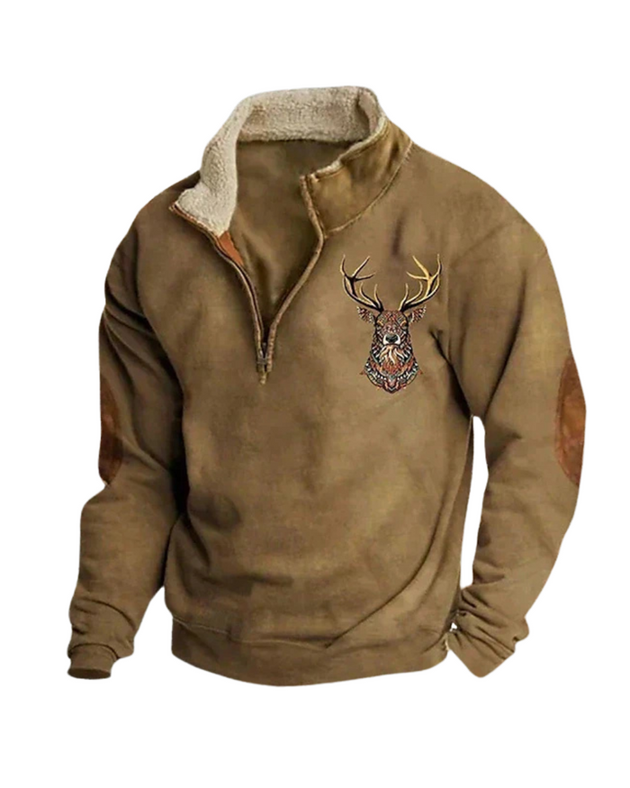 Silvio Men's Sweater, Zip-Up, Vintage