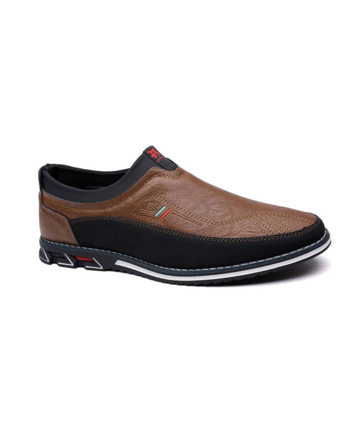 Men's Leather Shoes, Slip-On, Business
