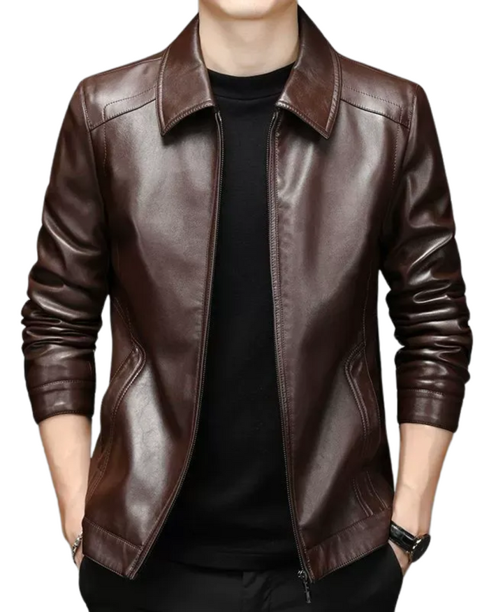 Men's Leather Jacket, Casual