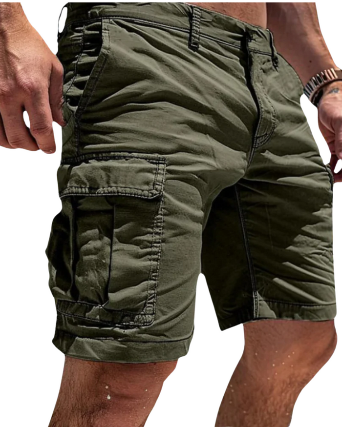 Men's Cargo Pants, Beige and Black
