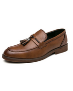 Leather Moccasins with Tassels