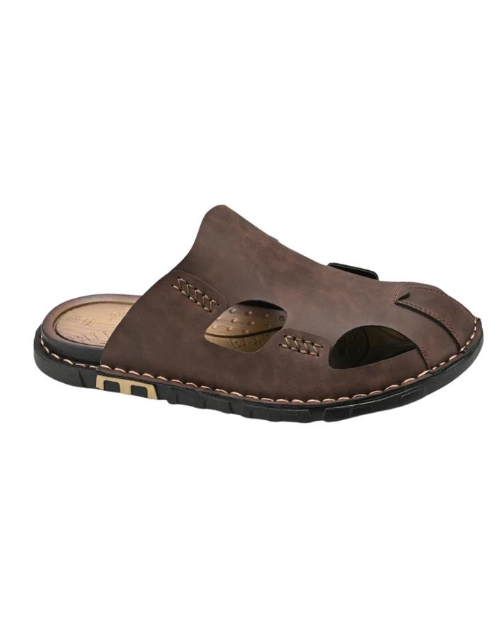 Men's Leather Sandals, Brown