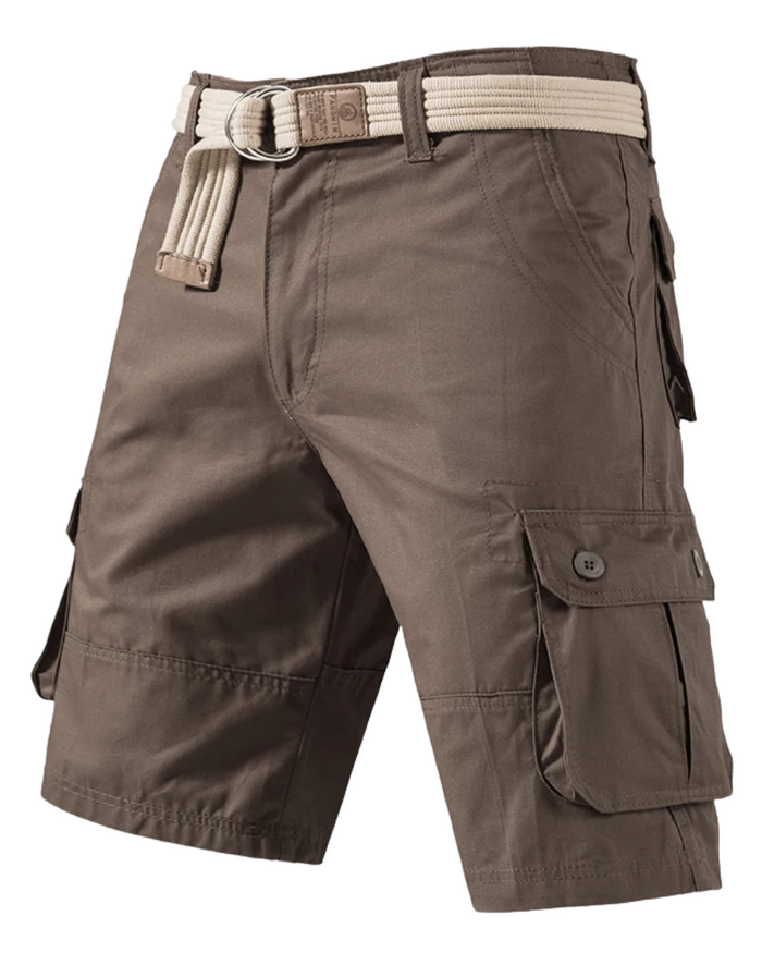 Knee-Length Men's Cotton Cargo Pants