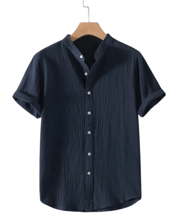 Men's Cotton Shirt, Black and Navy