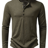 Cotton Long-Sleeve Polo Shirt
