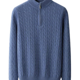 Deneb Cashmere Velour Half-Zip