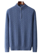 Deneb Cashmere Velour Half-Zip