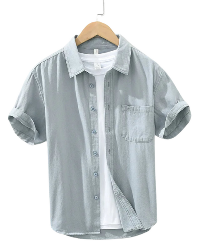 Men's Cotton Shirt, Short Sleeve