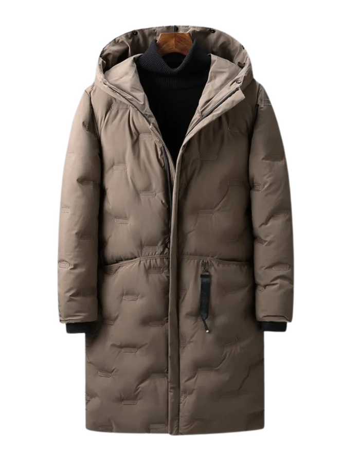 Men's Jacket, Long, Khaki and Black