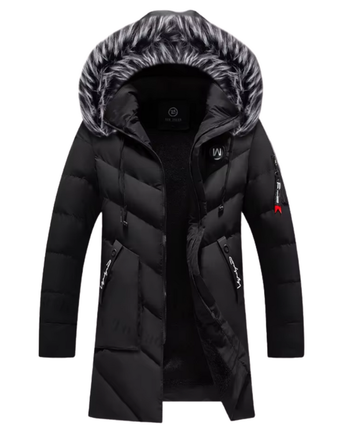 Wind-Resistant Men's Jacket, Blue and Green