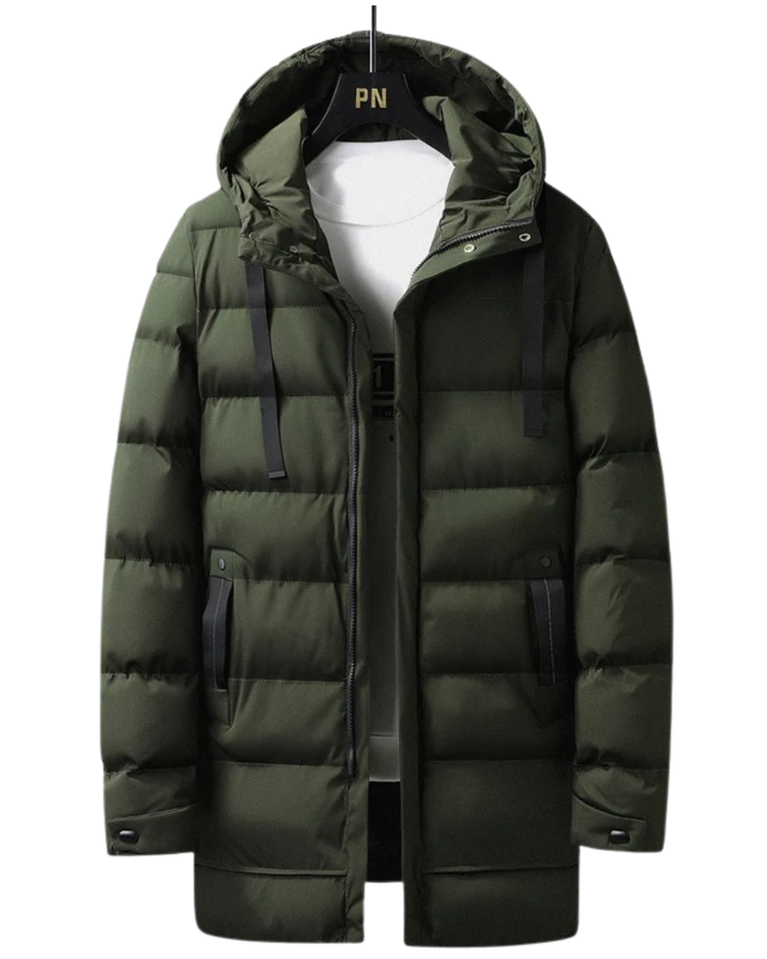 Men's Jacket, Parka, Black and Green