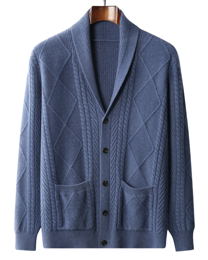 Savoca Men's Merino Wool Cardigan