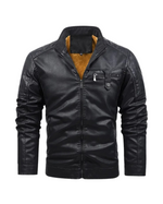 Retro Fleece Leather Lined Jacket
