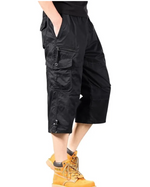 Long Cotton Cargo Shorts