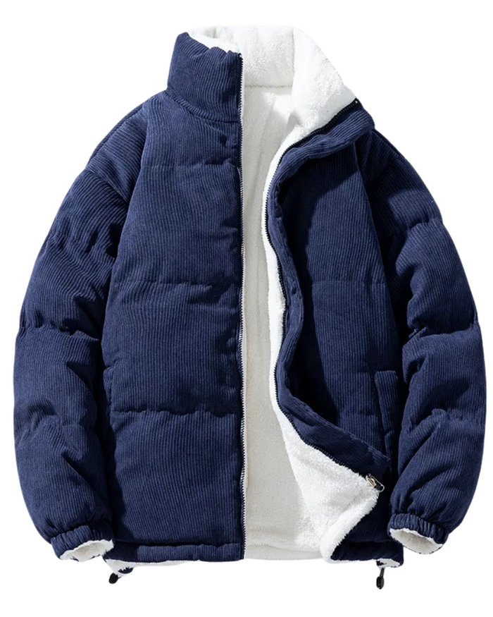 Men's Corduroy Jacket, Navy and Blue