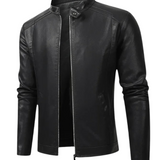 Elegant Men's Leather Biker Jacket