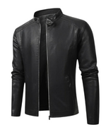 Elegant Men's Leather Biker Jacket