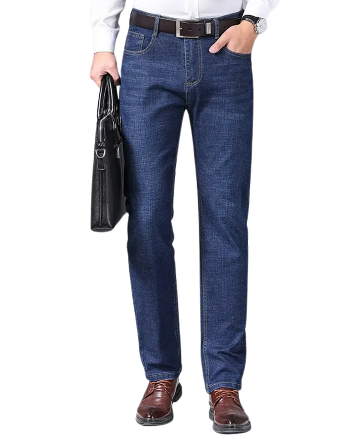 Men's Denim Jeans, Blue and Black