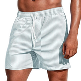 Casual Striped Swim Shorts