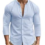 Casual Summer Cotton and Linen Shirt