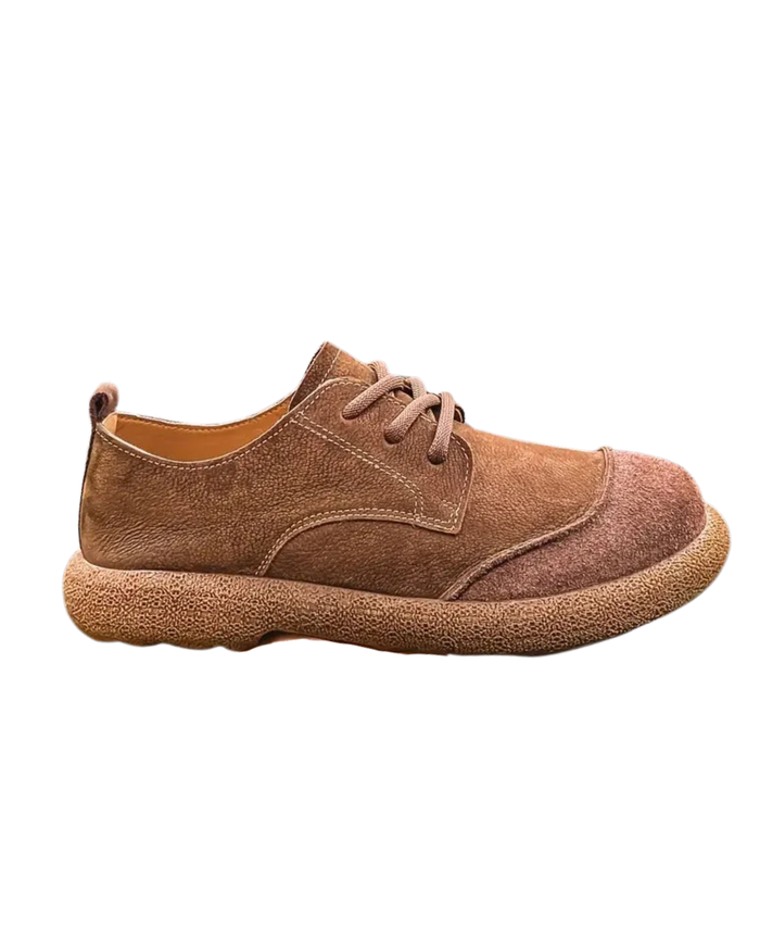 Men's Leather Shoes, Khaki and Brown