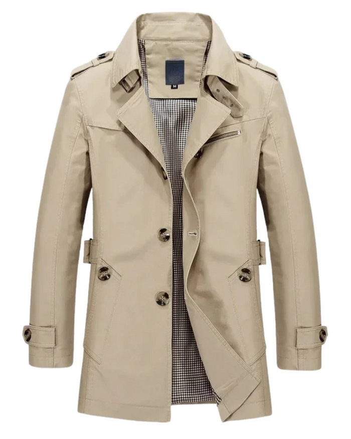 Wind-Resistant Men's Cotton Jacket