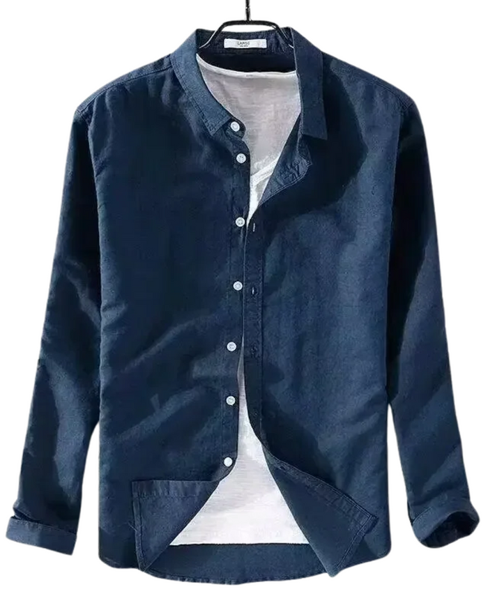 Cotton-Linen Men's Linen Shirt