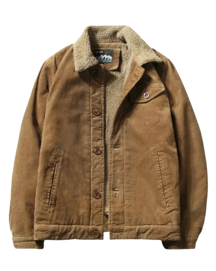 Men's Velvet Jacket, Green and Khaki
