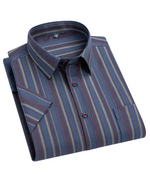 Cotton Shirt with Short Sleeve