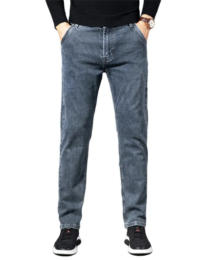 Men's Denim Jeans, Blue Gray and Black