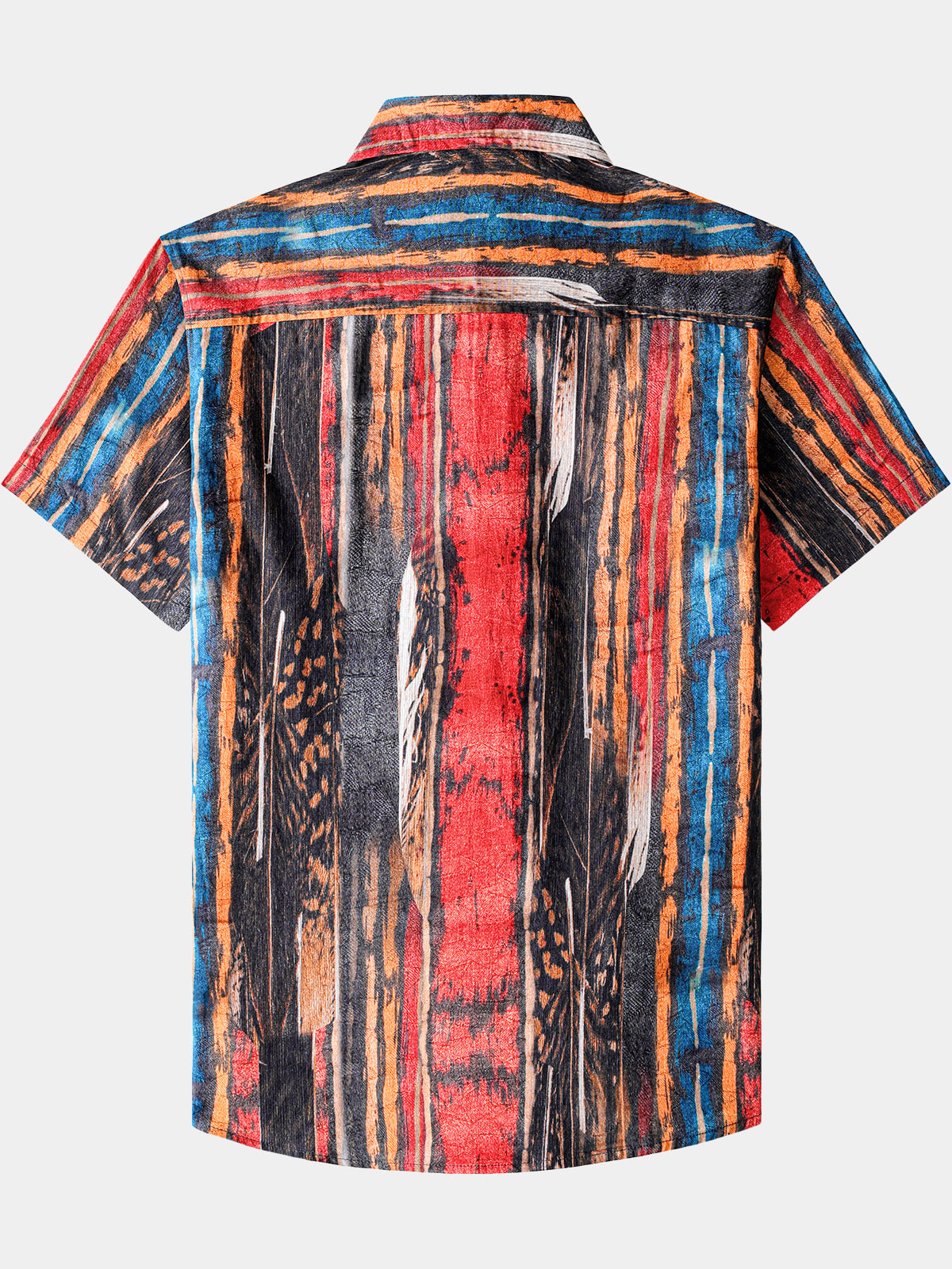 Vintage Abstract Pattern Textured Beach Style Shirt