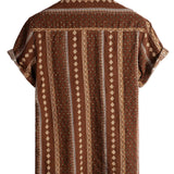 Men's Hawaiian-Style Cotton Short-Sleeve Shirt