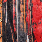 Vintage Abstract Pattern Textured Beach Style Shirt