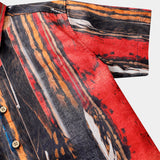 Vintage Abstract Pattern Textured Beach Style Shirt