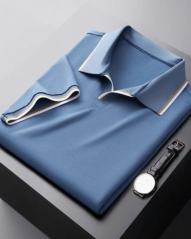 Men's Polo Shirt in Pastel Blue