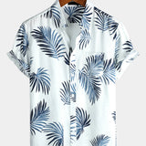 Hawaiian Flower Button-Up Summer Shirt