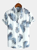 Hawaiian Flower Button-Up Summer Shirt