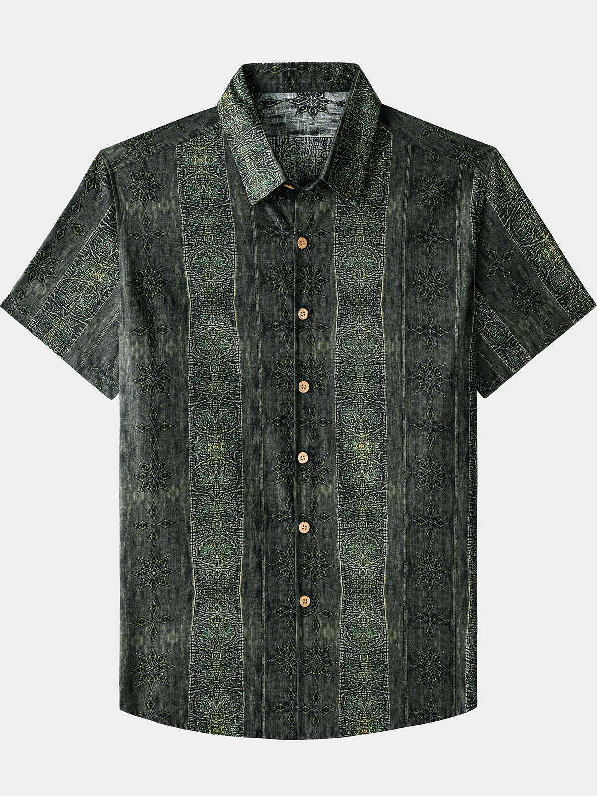 Vintage Bohemian Pattern Lightweight Summer Vacation Shirt