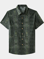 Vintage Bohemian Pattern Lightweight Summer Vacation Shirt