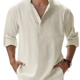 Piotr - Breathable Linen Men's Shirt