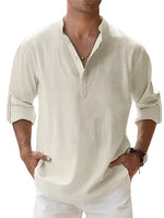 Piotr - Breathable Linen Men's Shirt
