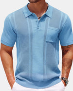 Abu Dhabi Textured Knit Polo