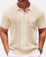 Abu Dhabi Textured Knit Polo
