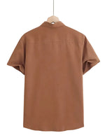 Casual Short Sleeve Cotton Shirt