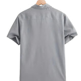 Casual Short Sleeve Cotton Shirt