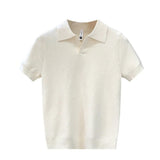 Breathable Knit Polo Shirt