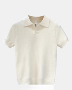 Andorra Ribbed Open Polo