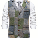 Elegant Patchwork Waistcoat