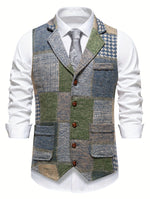 Elegant Patchwork Waistcoat
