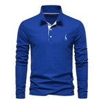 Casual Long Sleeve Polo Shirt